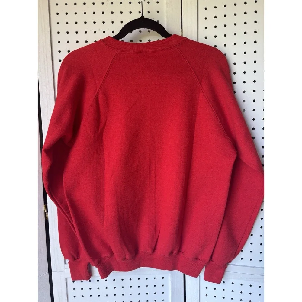 Levi's Vintage Raglan Sweatshirt Medium Red Crewneck‎ 1980s 90s USA Made